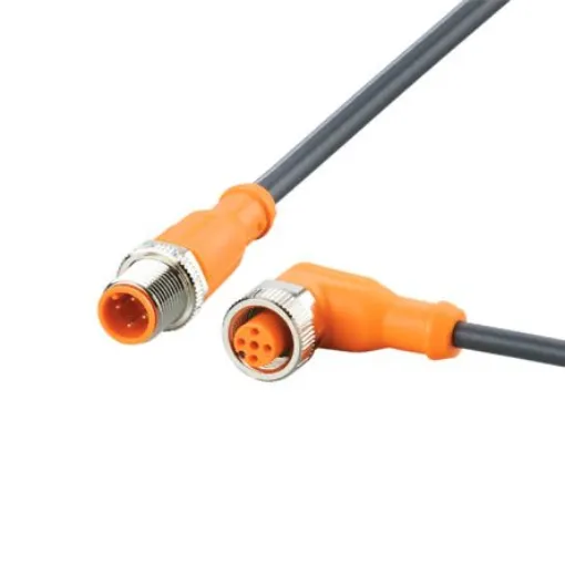 ifm electronic Straight Male 3 way M12 to Right Angle Female 5 way M12 Communication Cable, 4m - EVC400 product image