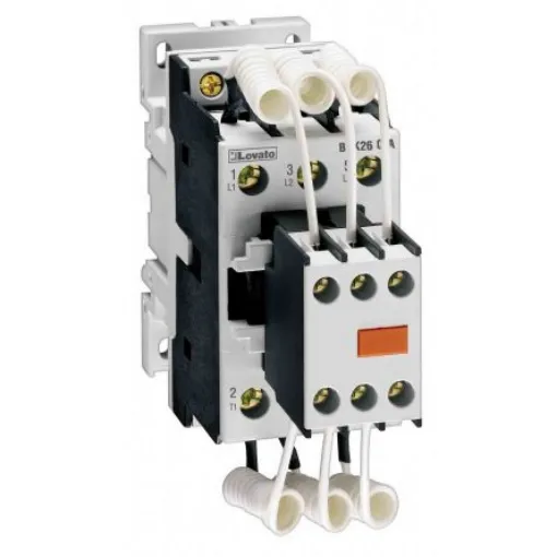 Lovato BFK BFK Contactor, 400 V ac Coil, 3-Pole, 30 A, 20 kVar, 3NO, 690 V ac - BFK2600A400 product image