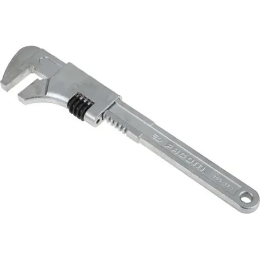 Facom Adjustable Spanner, 375 mm Overall, 80mm Jaw Capacity, Metal Handle - 105.375 product image