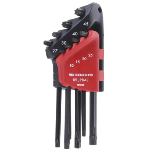 Facom 8-Piece Torx Key Set, Long Arm - 89.JP8AL product image