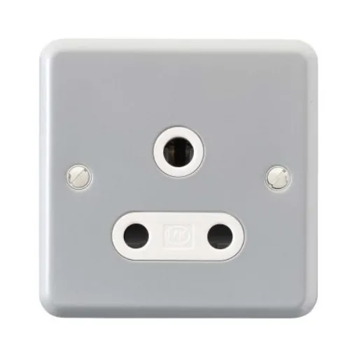 MK Electric Metalclad Plus 1 Gang Electrical Socket, 15A - K843ALM product image