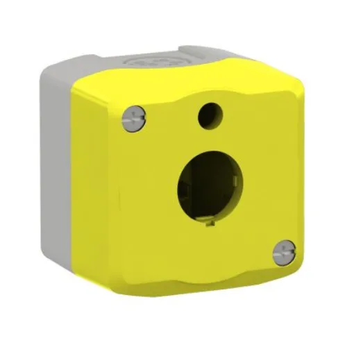 Schneider Electric Yellow PC Harmony XALK Control Station Enclosure - 1 Hole 22mm Diameter - XALKW01 product image