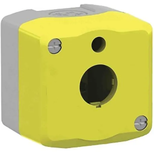 Schneider Electric Yellow PC Harmony XALK Control Station Enclosure - 1 Hole 22mm Diameter - XALKW01H7 product image