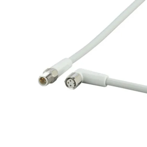 ifm electronic Straight Male 3 way M8 to Right Angle Female 3 way M8 Communication Cable, 5m - EVF152 product image