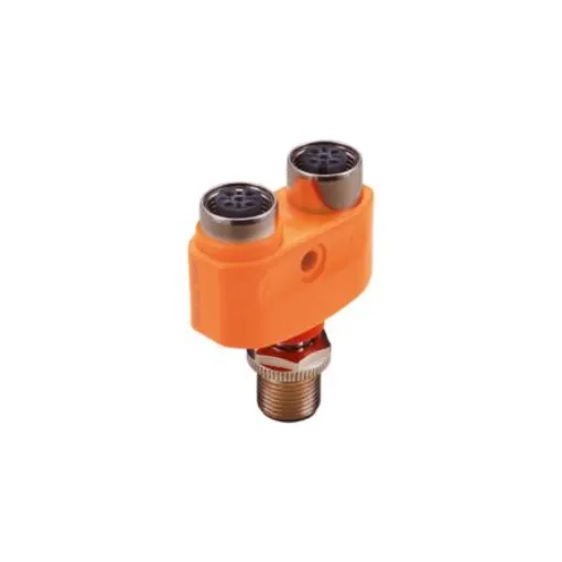 ifm electronic Side Entry, Top Entry 1 Pole M12 Plug to 2 Pole M12 Socket Adapter - EBC117 product image