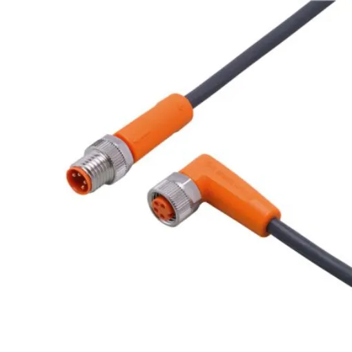 ifm electronic Straight Male 1 way M8 to Right Angle Female 1 way M8 Actuator/Sensor Cable, 5m - EVC304 product image
