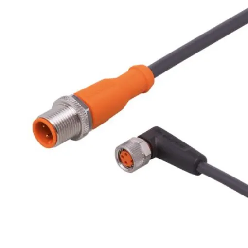 ifm electronic Straight Male 3 way M12 to Right Angle Female 3 way M8 Communication Cable, 7m - EVC632 product image