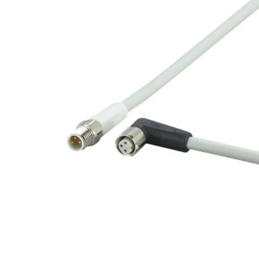 ifm electronic Straight Male 3 way M8 to Right Angle Female 3 way M8 Communication Cable, 600mm - EVF155 product image