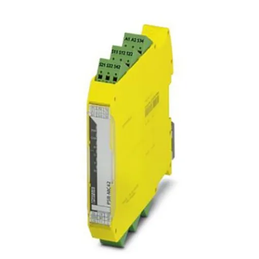 Phoenix Contact PSRmini PSR-MC42 Emergency Stop Safety Relay, 24V dc, Dual-Channel, 2 Safety Contacts - 2702902 product image