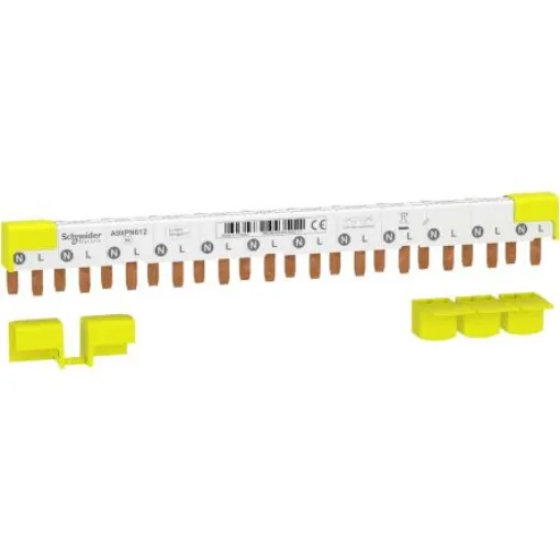 Schneider Electric Acti 9 1 Phase Busbar, 230V ac, 9mm Pitch - A9XPN612 product image
