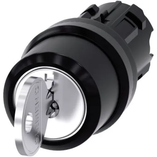 Siemens SIRIUS ACT 3SU10 3-position Key Switch Head, Latching, 22mm Cutout - 3SU1000-4BL21-0AA0 product image