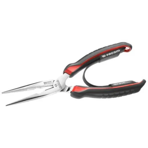 Facom Round Nose Pliers, 200 mm Overall, 20mm Jaw - 185A.20CPE product image