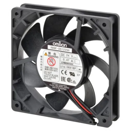 Omron R89F Series Axial Fan, 24 V dc, DC Operation, 2.5m³/min, 4.08W, 170mA Max, 120 x 120 x 25mm - R89F-DS1225L product image