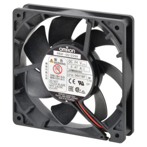 Omron R89F Series Axial Fan, 24 V dc, DC Operation, 1.66m³/min, 3.6W, 150mA Max, 92 x 92 x 25mm - R89F-DS0925H-S2 product image