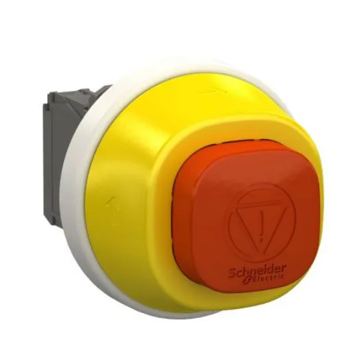 Schneider Electric XB5 Series Twist Release Illuminated Emergency Stop Push Button, Panel Mount, 22mm Cutout, 1NO + 2NC - XB5AS84W3B41 product image