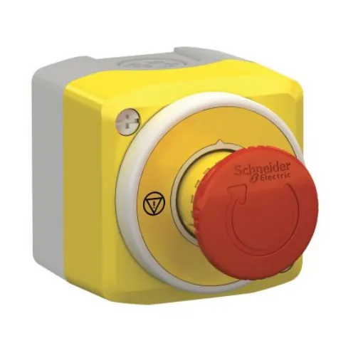 Schneider Electric XALK Series Twist Release Illuminated Emergency Stop Push Button, Surface Mount, SPDT - XALK178W3B140E product image