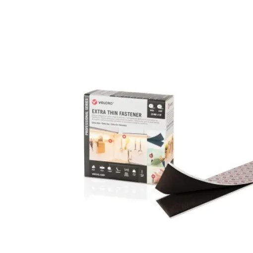 VELCRO® Black Hook & Loop Tape, 20mm x 5m - VEL-PS20020 product image