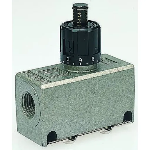 SMC AS Series Threaded Flow Regulator, G 1/4 Female Inlet Port x G 1/4 Female Outlet Port - EAS3500-F02 product image