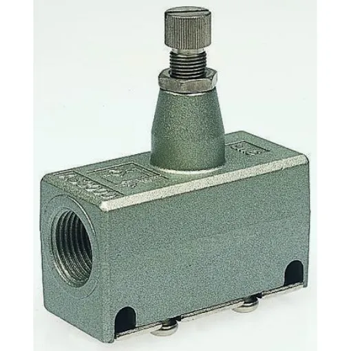 SMC AS Series Threaded Flow Regulator, M5 x 0.8 Male Inlet Port x M5 x 0.8 Male Outlet Port - AS1000-M5 product image