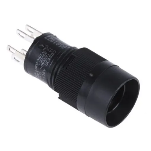 Omron Illuminated Push Button Switch, Latching, Panel Mount, 12mm Cutout, SPST, 250V ac, IP40 - A3CT-7021 product image