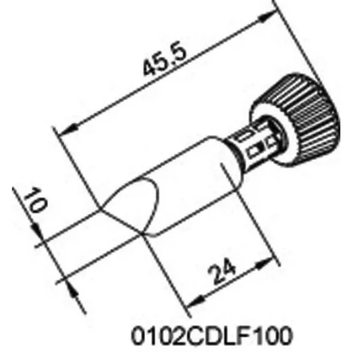 Ersa 10 mm Chisel Soldering Iron Tip for use with i-Tool - 102CDLF100 product image