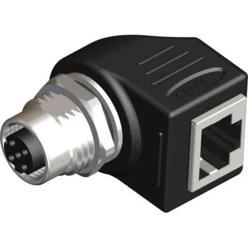 RS PRO Right Angle 1 Pole M12 Socket to 1 Pole Socket Adapter - 2017085 product image
