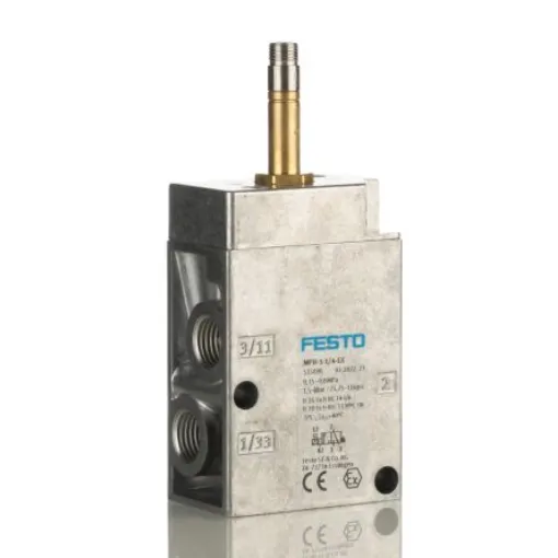Festo 3/2 Closed, Monostable Solenoid Valve - Electrical G 1/4 MFH Series, 535898 - MFH-3-1/4-EX product image