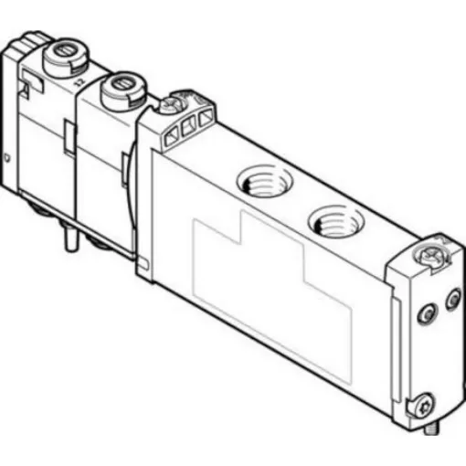 Festo 2x3/2 Closed, Monostable Solenoid Valve - Electrical G 1/8 VUVG Series, 573467 - VUVG-S14-T32C-MZT-G18-1T1L product image