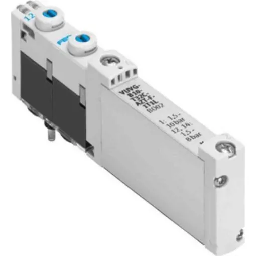 Festo 2x3/2 Closed, Monostable Solenoid Valve - Electrical VUVG Series, 573412 - VUVG-B10-T32H-AZT-F-1T1L product image