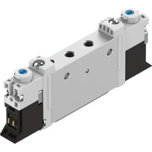 Festo 2x3/2 Closed, Monostable Solenoid Valve - Electrical Metric M5 VUVG Series 24V dc, 566454 - VUVG-L10-T32C-AT-M5-1P3 product image