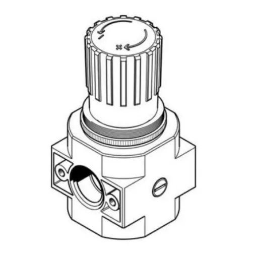 Festo G 1/4 Pneumatic Regulator - 0.5bar to 12bar, 16bar max. input, 546436 - LR-D-MAXI product image