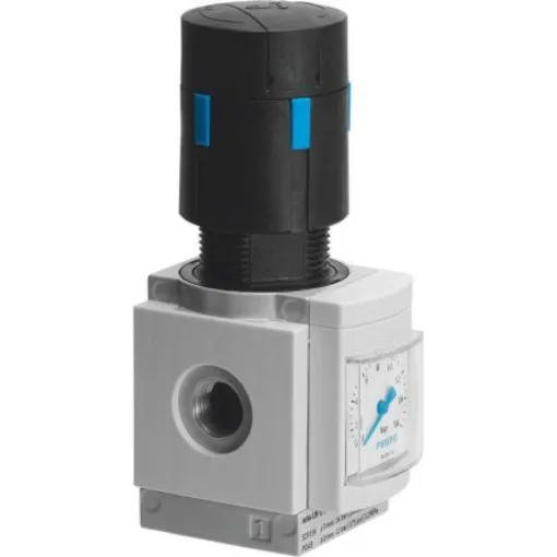 Festo G 1/2 Pneumatic Regulator - 0.3bar to 4bar, 20bar max. input, 530322 - MS6-LRB-1/2-D5-AS product image