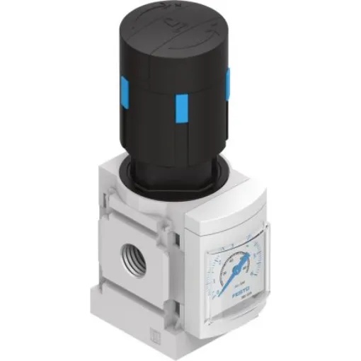 Festo G 1/8 Pneumatic Regulator - 0.3bar to 4bar, 14bar max. input, 529421 - MS4-LR-1/8-D5-AS product image