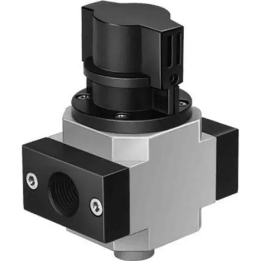 Festo 3/2 Bistable Pneumatic Manual Control Valve HE Series, G 1/4, 1/4, 186513 - HE-1/4-D-MIDI product image