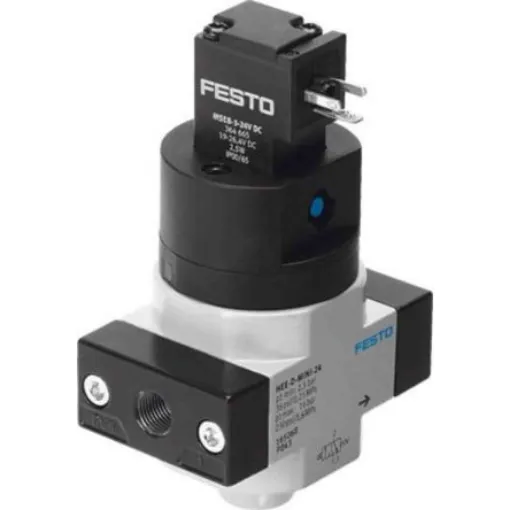 Festo 3/2 Closed, Monostable Pneumatic Manual Control Valve HEE Series, G 1/4, G 1/8, 1/4, 165071 - HEE-1/4-D-MINI-24 product image