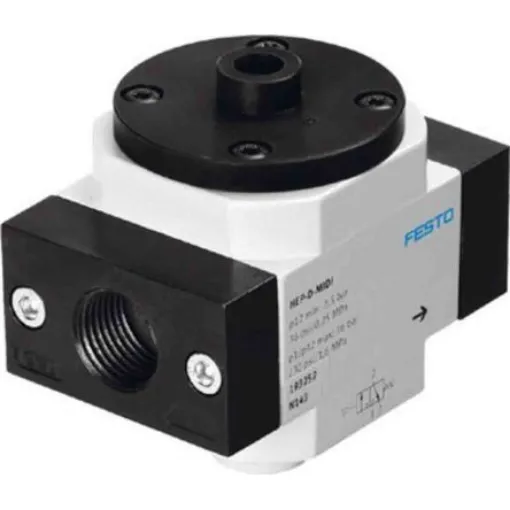 Festo 3/2 Closed, Monostable Pneumatic Manual Control Valve HEP Series, 1/8, 193242 - HEP-D-MINI product image