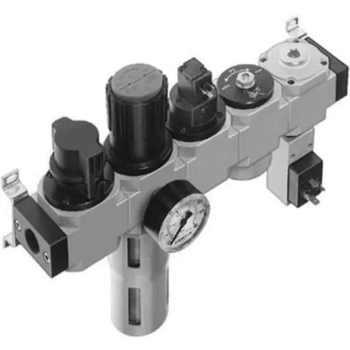 Festo G 1/2 FRL, Manual Drain, 40µm Filtration Size - LFR-1/2-D-MIDI-KG product image