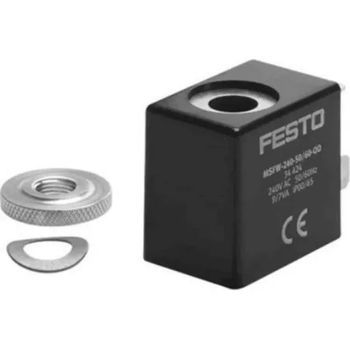 Festo Series MSF 240V +/-10% Solenoid Valve Coil - MSFW-240-50/60-OD product image