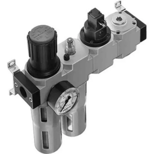 Festo D Filter Regulator, 40µm, G 1/4, Manual, 185831 - FRC-1/4-D-MIDI-KE product image