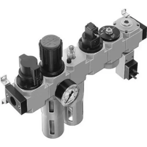 Festo D Filter Regulator, 40µm, G 1/4, Automatic, 185842 - FRC-1/4-D-MINI-KF-A product image