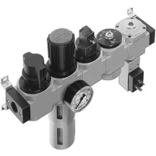 Festo D Filter Regulator, 40µm, G 1/4, Automatic, 185784 - LFR-1/4-D-MIDI-KG-A product image