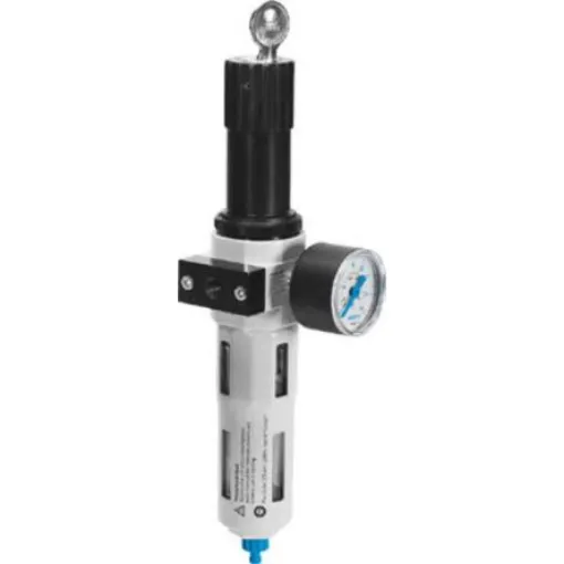 Festo D Filter Regulator, 40µm, G 1/4, Automatic, 12 bar, 194709 - LFRS-1/4-D-MINI-A product image