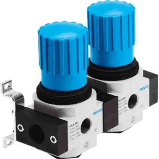 Festo G 1/4 Pneumatic Regulator - 0.5bar to 12bar, 16bar max. input, 528954 - LRB-1/4-D-O-K2-MINI product image