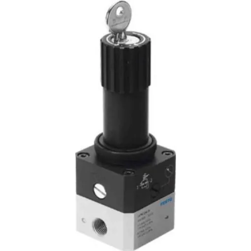 Festo G 1/4 Pneumatic Regulator - 0.05bar to 4bar, 12bar max. input, 194692 - LRPS-1/4-4 product image