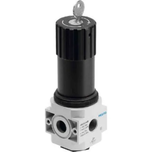 Festo G 1/4 Pneumatic Regulator - 0.5bar to 12bar, 16bar max. input, 194682 - LRBS-D-O-MINI product image