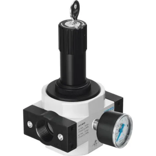 Festo G 1/4 Pneumatic Regulator - 0.5bar to 12bar, 16bar max. input, 194611 - LRS-1/4-D-I-MINI product image