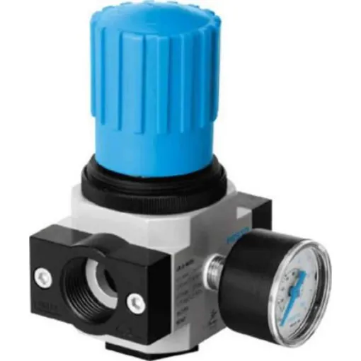 Festo G 1/2 Pneumatic Regulator - 0.5bar to 12bar, 16bar max. input, 192314 - LR-1/2-D-I-MIDI product image