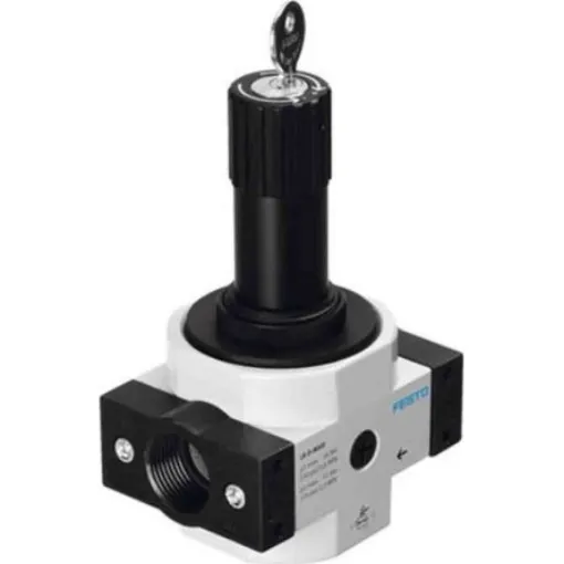 Festo G 1 Pneumatic Regulator - 0.5bar to 12bar, 16bar max. input, 194667 - LRS-1-D-O-MAXI product image