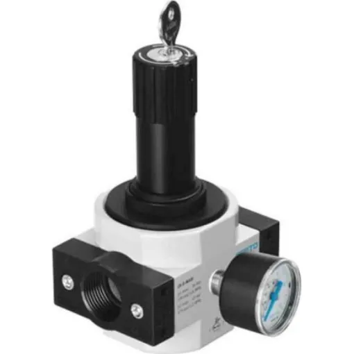 Festo G 1 Pneumatic Regulator - 0.5bar to 12bar, 1 in, 16bar max. input, 194666 - LRS-1-D-MAXI product image