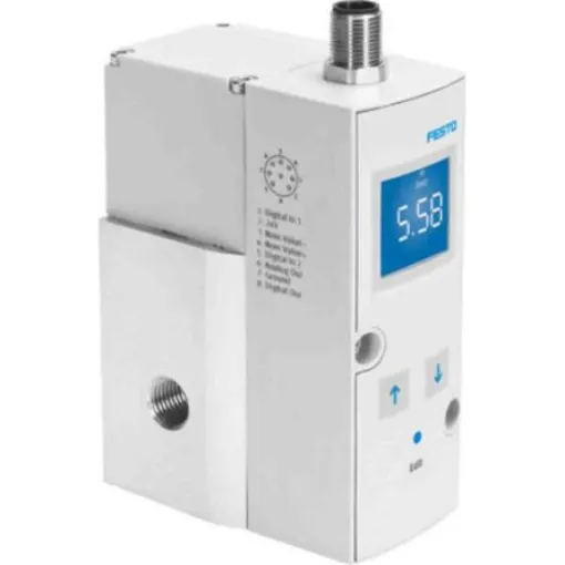 Festo G 1/4 Pneumatic Regulator - 0.06bar to 6bar, 8bar max. input, 571301 - VPPM-8L-L-1-G14-0L6H-A4P-S1C1 product image